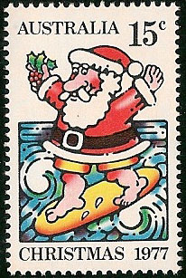 Australian Christmas postage stamp
